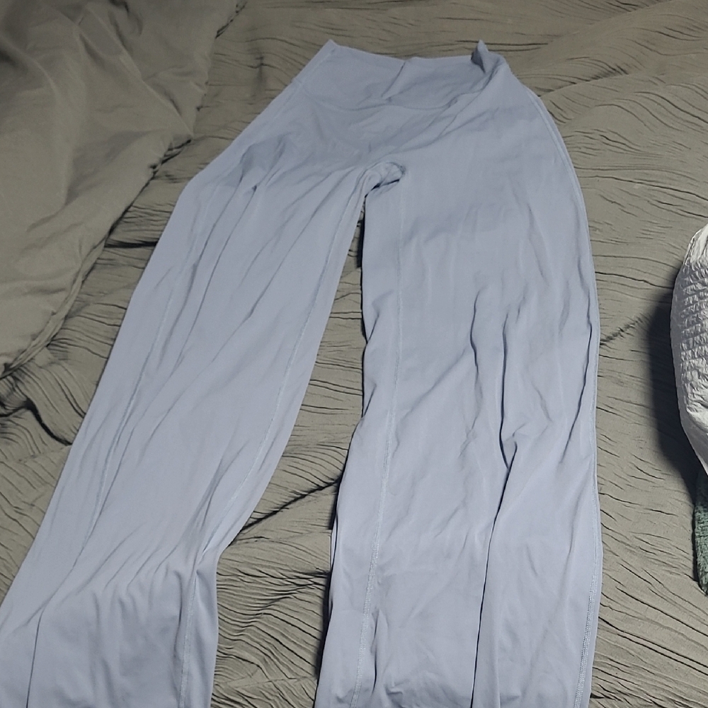 Elegant Sky Blue Wide Leg Pants